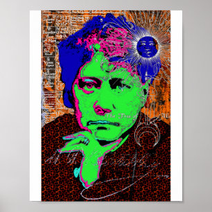 Affiche Helena Blavatsky Théosophie Occulte Ésotérique Nou