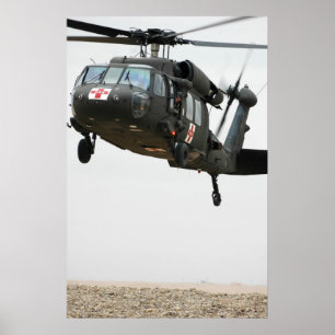 Affiche Hélicoptère à Hawk noir UH-60A