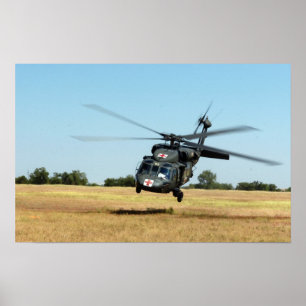 Affiche Hélicoptère à Hawk noir UH-60A
