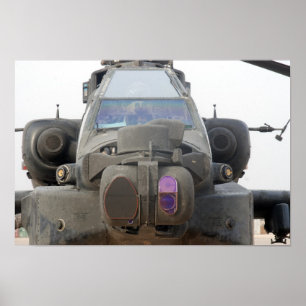 Affiche Hélicoptère Apache AH-64