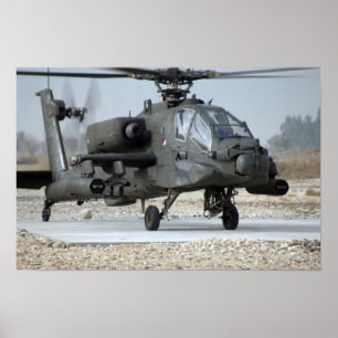 Affiche Hélicoptère Apache AH-64