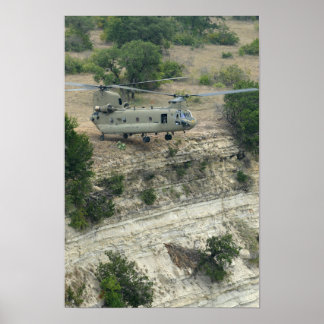 Affiche Hélicoptère CH-47 Chinook
