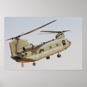 Affiche Hélicoptère CH-47 Chinook