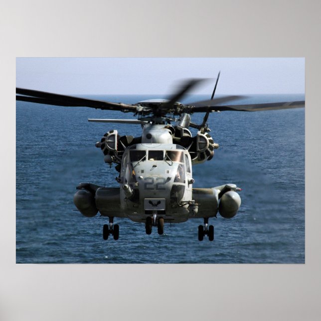 Affiche Hélicoptère CH-53E Super Stallion (Devant)