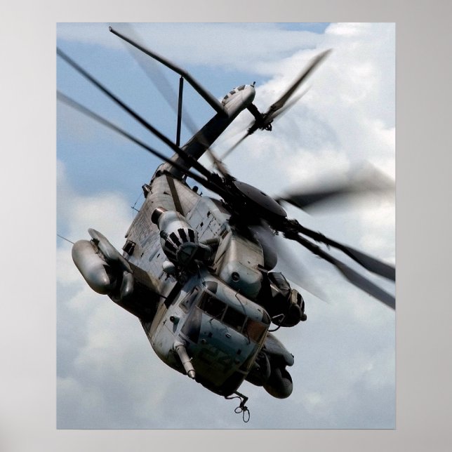 Affiche Hélicoptère CH-53E Super Stallion (Devant)