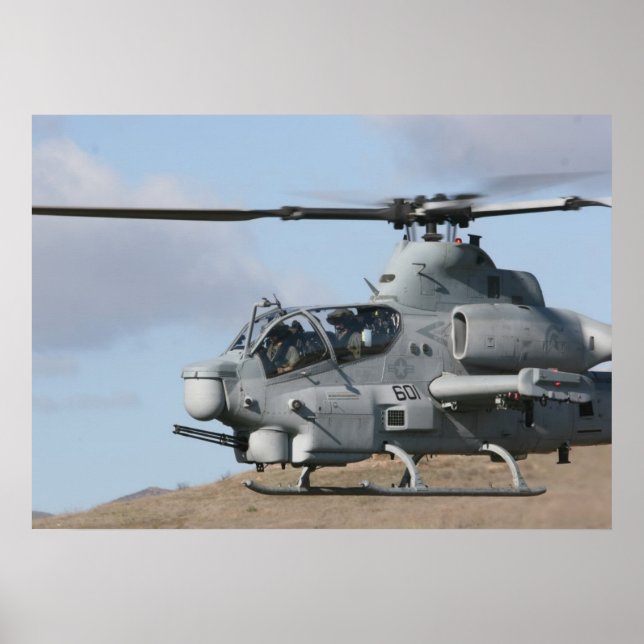Affiche Hélicoptère d'attaque vidéo AH-1Z (Devant)