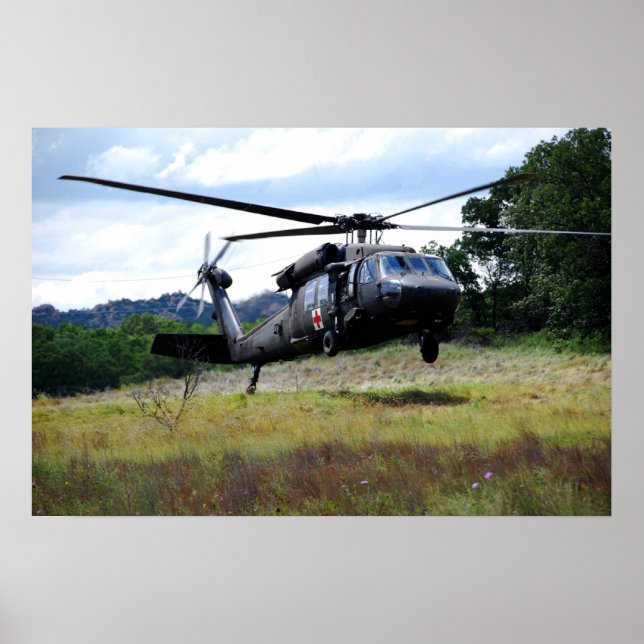 Affiche Hélicoptère de Black Hawk UH-60 (Devant)