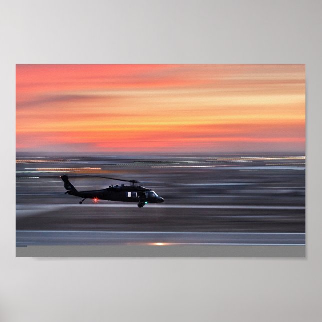 Affiche Hélicoptère de Black Hawk UH-60 (Devant)
