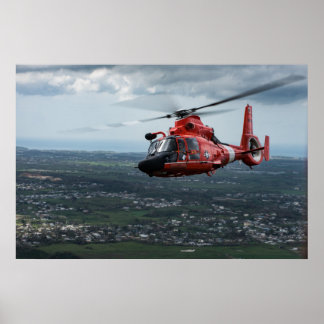 Affiche Hélicoptère Dolphin MH-65 de la Garde côtière