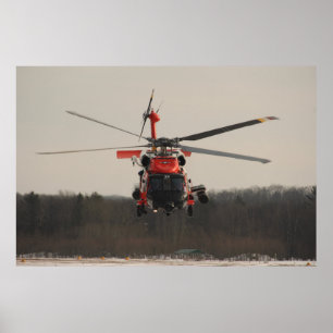 Affiche Hélicoptère Jayhawk MH-60 de la Garde côtière