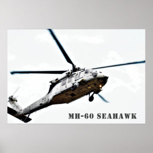Affiche Hélicoptère militaire MH-60 Seahawk