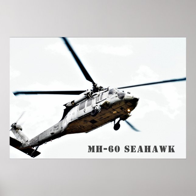 Affiche Hélicoptère militaire MH-60 Seahawk (Devant)
