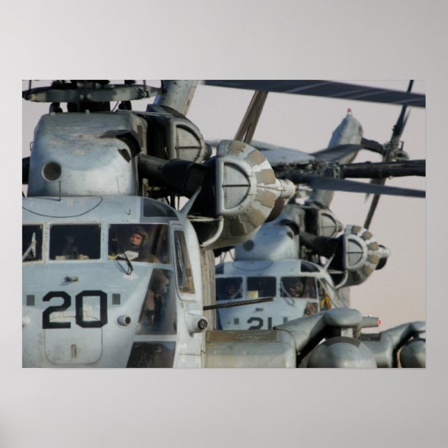 Affiche Hélicoptères CH-53 Super Stallion (Devant)