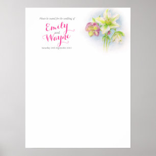 Affiche Hellebore art Planificateur de table de mariage vi