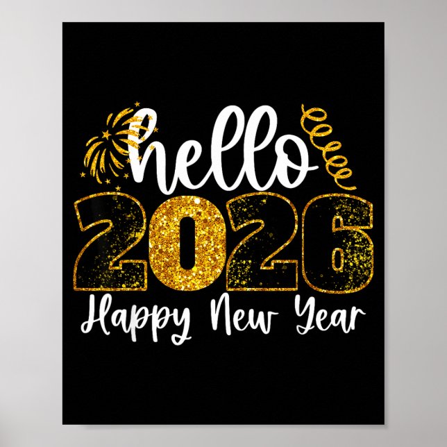 Affiche Hello 2026 Happy New Year Countdown Party Family M (Devant)