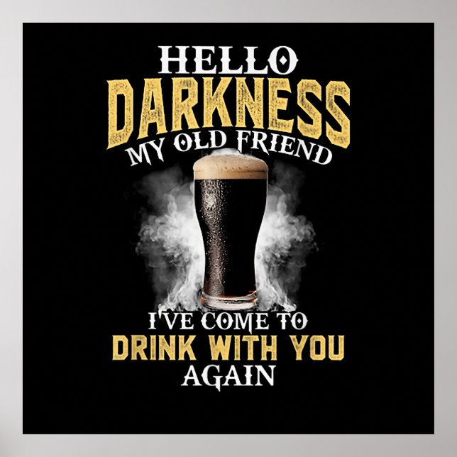 Affiche Hello Darkness My Old Friend (Devant)