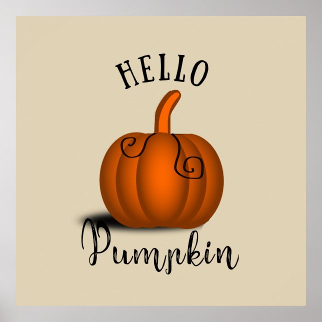 Affiche hello pumpkin (Devant)