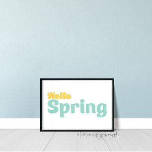 Affiche Hello Spring Wall Art