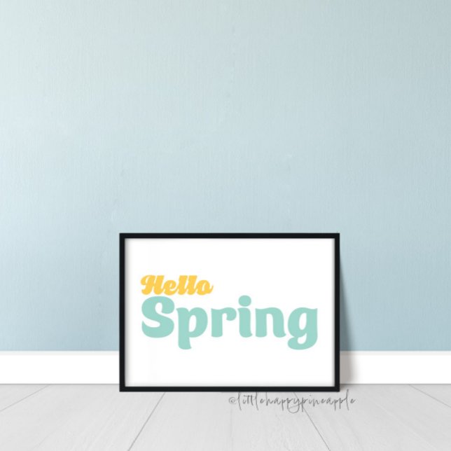 Affiche Hello Spring Wall Art (Créateur téléchargé)