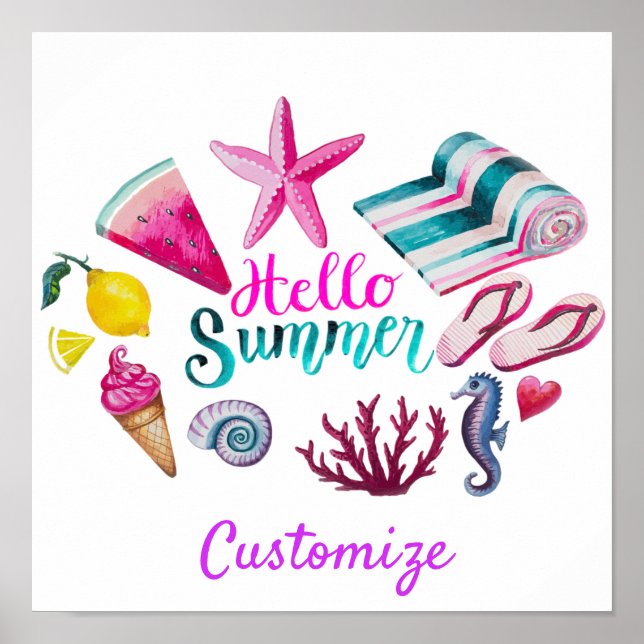 Affiche Hello Summer (Devant)