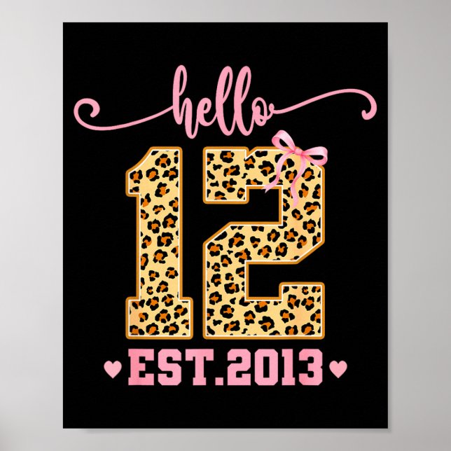 Affiche Hello Twelve Est 2013 12th Birthday Coquette Bow L (Devant)