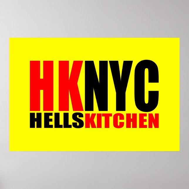 Affiche Hell's Kitchen New York City Logo (Devant)