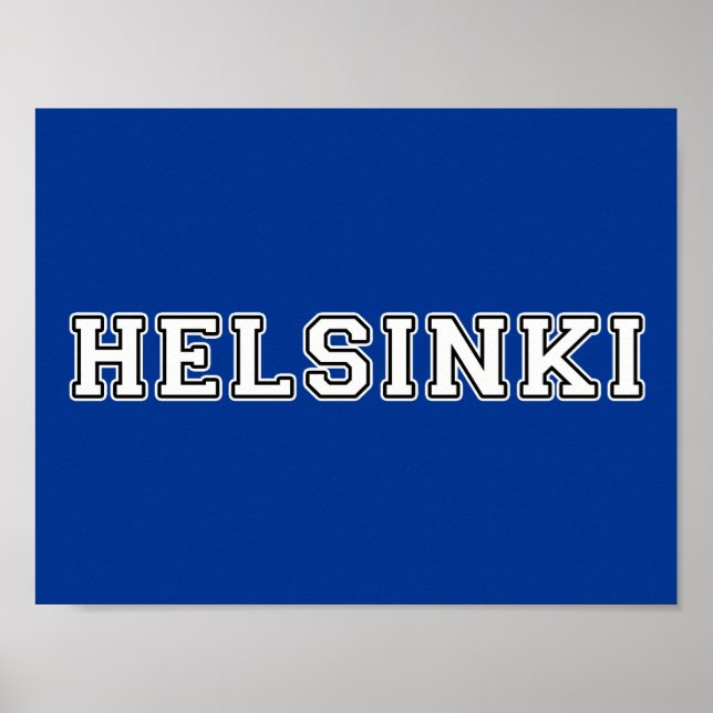 Affiche Helsinki Finlande (Devant)