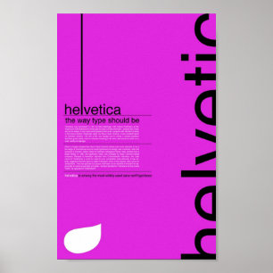 Affiche helvetica