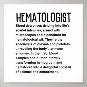 Affiche Hématologue