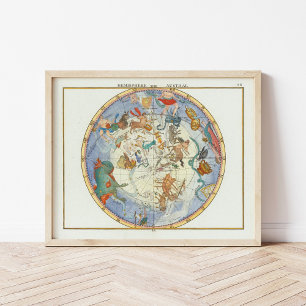 Affiche Hémisphère austral   John Flamsteed