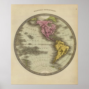 Affiche Hémisphère occidental 3