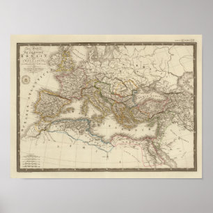 Affiche Hémisphère oriental classique de Rome