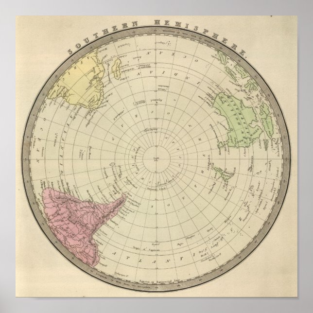 Affiche Hémisphère Sud 3 (Devant)