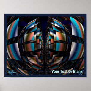 Affiche Hémisphères concentrés