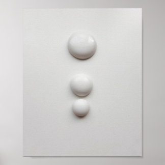 Affiche Hémisphères de porcelaine 1