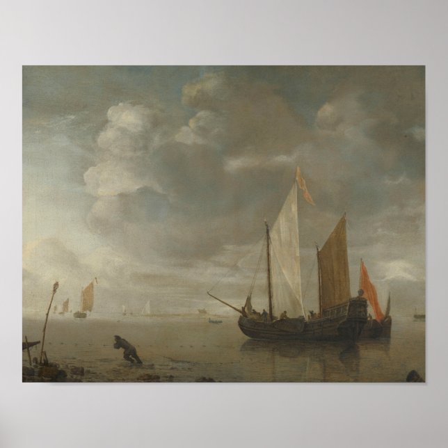 Affiche Hendrick Dubbels - Mer Calme (Devant)