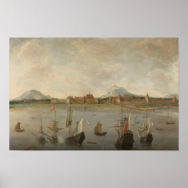 Affiche Hendrick Dubbels - Vue de Batavia (Devant)