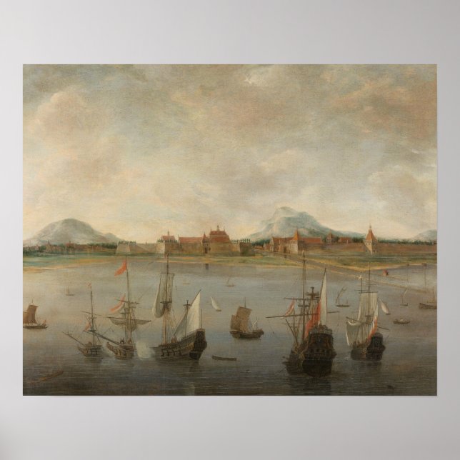 Affiche Hendrick Dubbels - Vue de Batavia (Devant)
