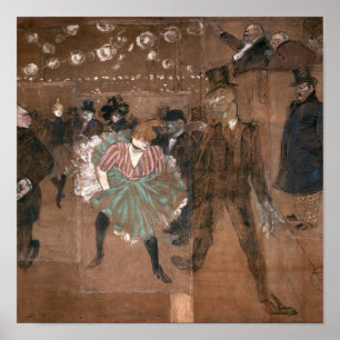 Affiche Henri de Toulouse-Lautrec   Danse à la Rouge