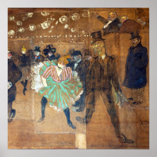 Affiche Henri de Toulouse-Lautrec - Danse au Rouge