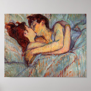 Affiche Henri De Toulouse Lautrec - En Lit Le Baiser