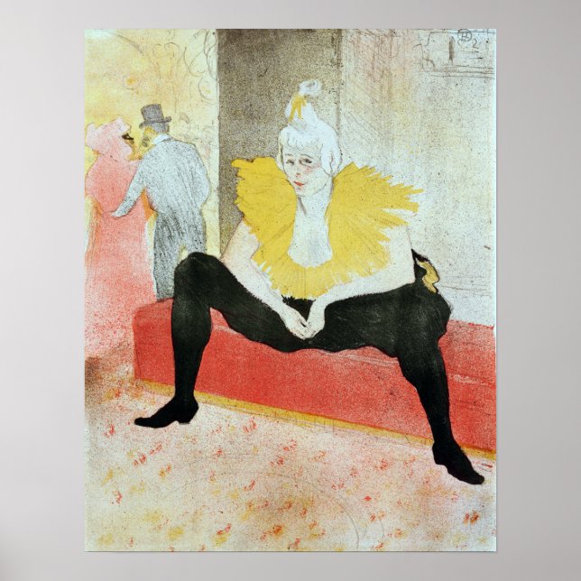 Affiche Henri de Toulouse-Lautrec Le Clown assis (Devant)