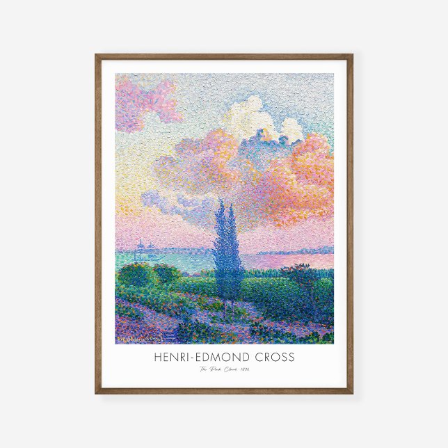 Affiche Henri Edmond Cross Pink Cloud Art Exhibition (Créateur téléchargé)