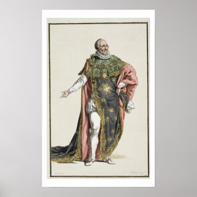 Affiche Henri IV (1553-1610) Roi de France, de 'Receuil (Devant)