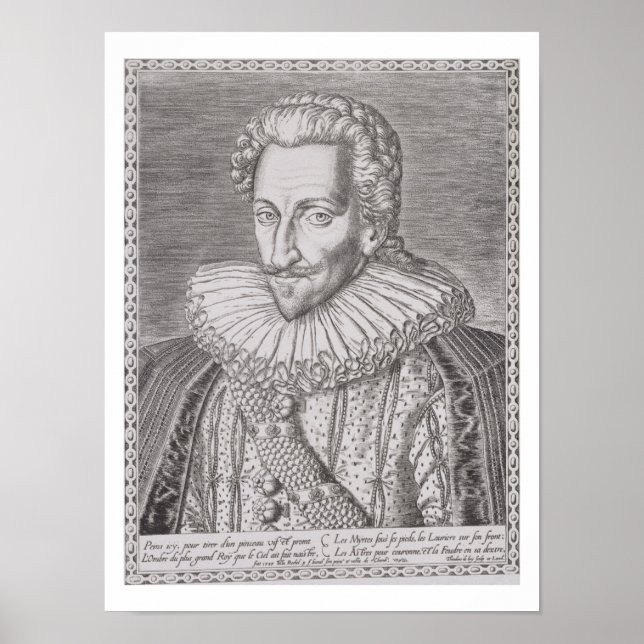Affiche Henri IV (1553-1610), roi de Navarre, 1589 (eng. (Devant)