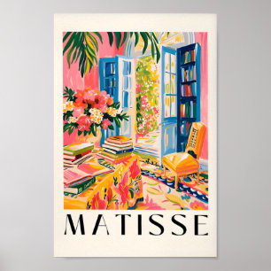 Affiche Henri Matisse Bookish Art Print, Bibliothèque esth