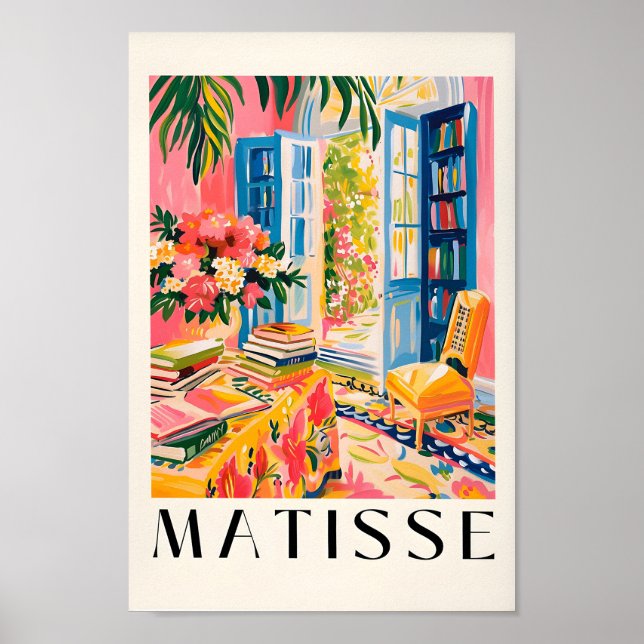 Affiche Henri Matisse Bookish Art Print, Bibliothèque esth (Devant)