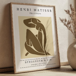 Affiche Henri Matisse Cutouts Retro Exhibition