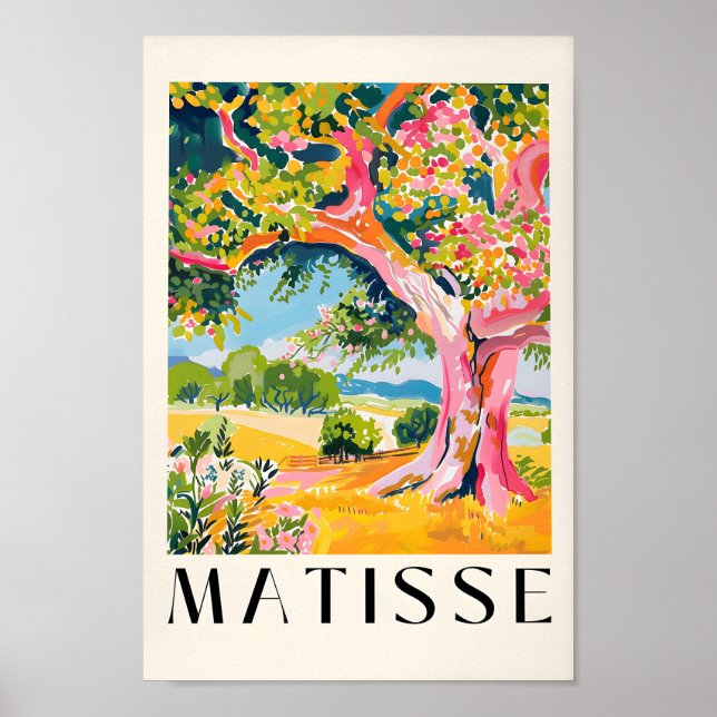 Affiche Henri Matisse Print, Oak Tree Art, Paysage Peintur (Devant)