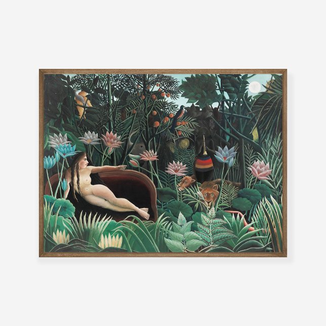 Affiche Henri Rousseau Dream 1910 Exposition d'art (Créateur téléchargé)